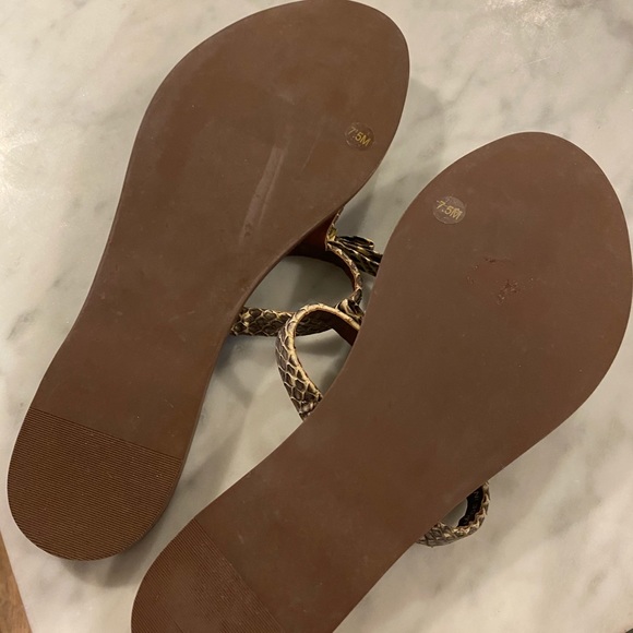 Tory Burch Bow Sandals Snake leather - Picture 2 of 4